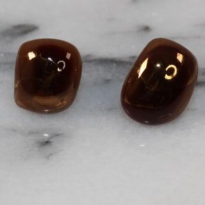 Brown Stone Earrings